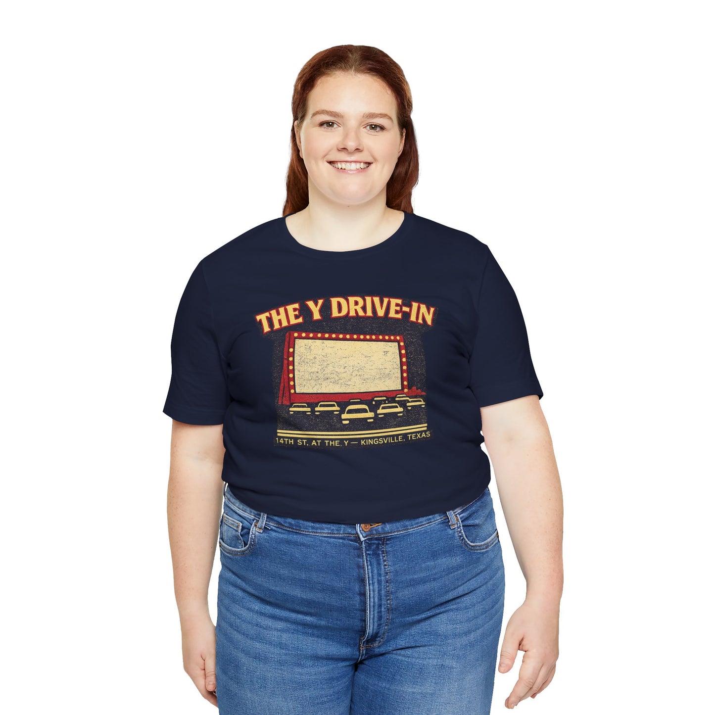 The Y Drive-In Tee — 14th St. at The Y, Kingsville Texas — Backlot Supply Archive