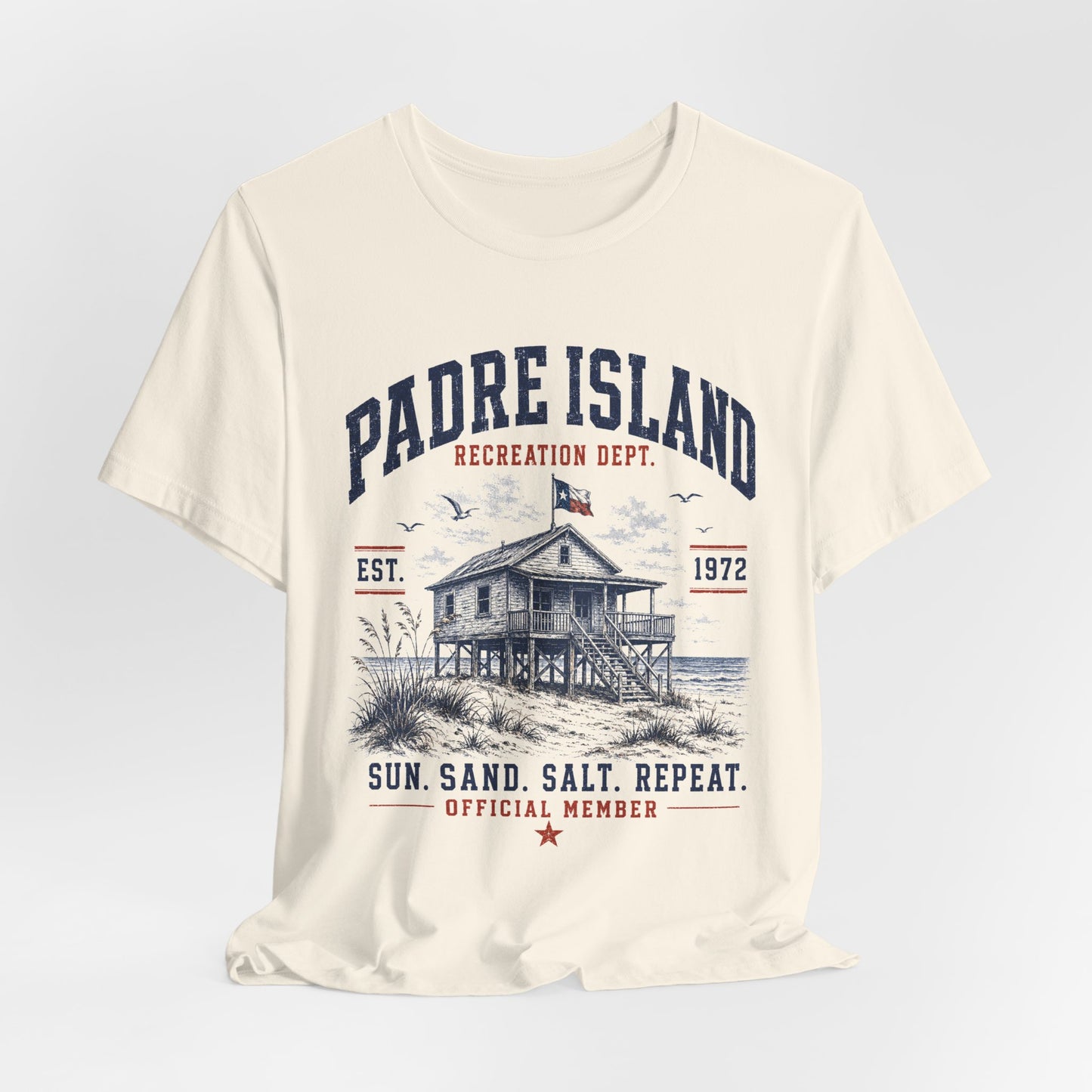 Padre Island Recreation Dept Tee — Est 1972 — Backlot Supply Archive