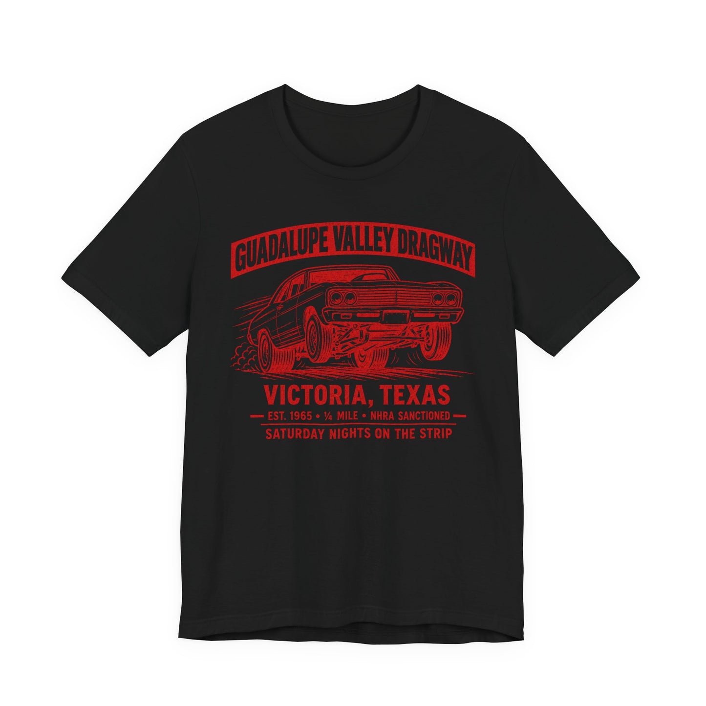 Guadalupe Valley Dragway Tee — Victoria, Texas — Backlot Supply Archive