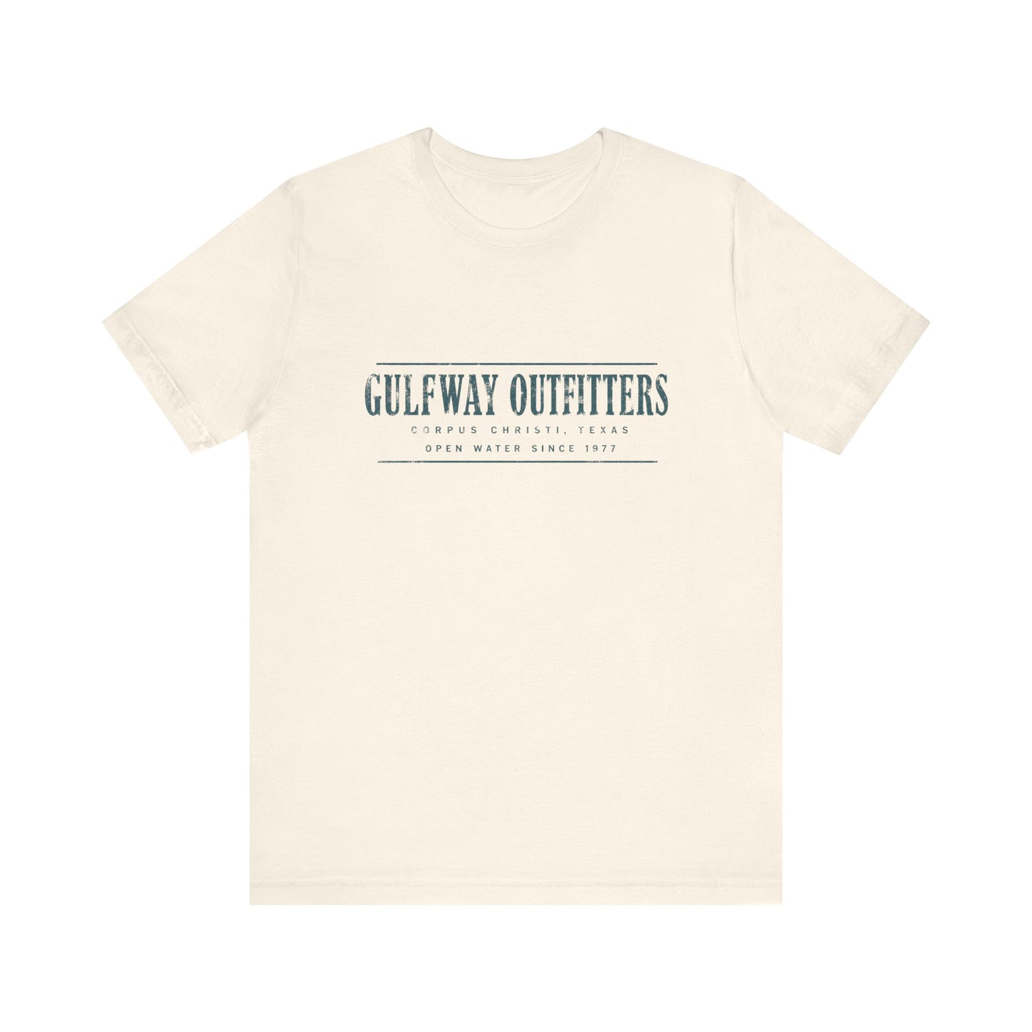 Gulfway Outfitters Season Opener Tee — Open Water Since 1977 — Backlot Supply Archive
