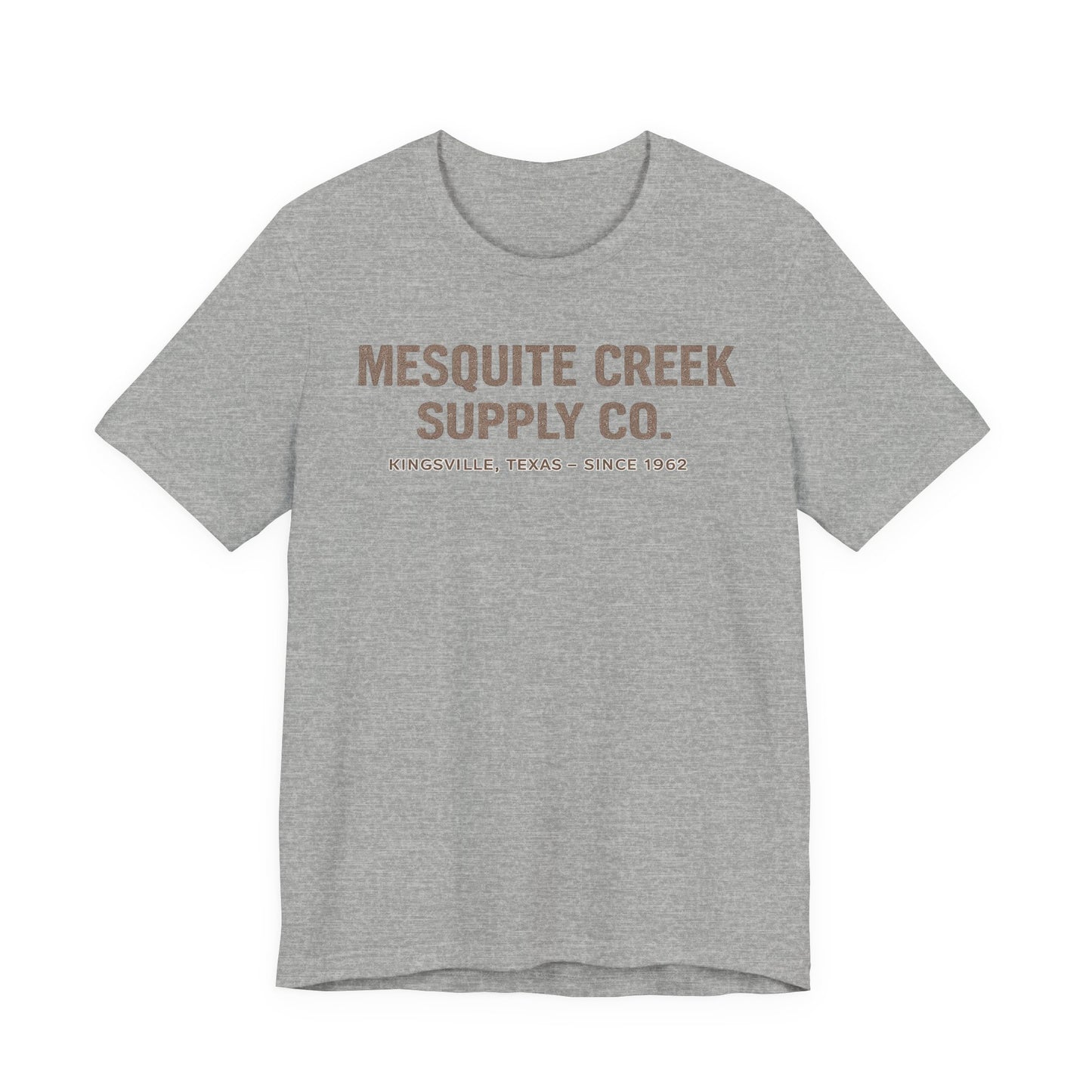 Mesquite Creek Supply Co. Since 1962 Tee — Kingsville, Texas — Backlot Supply Archive