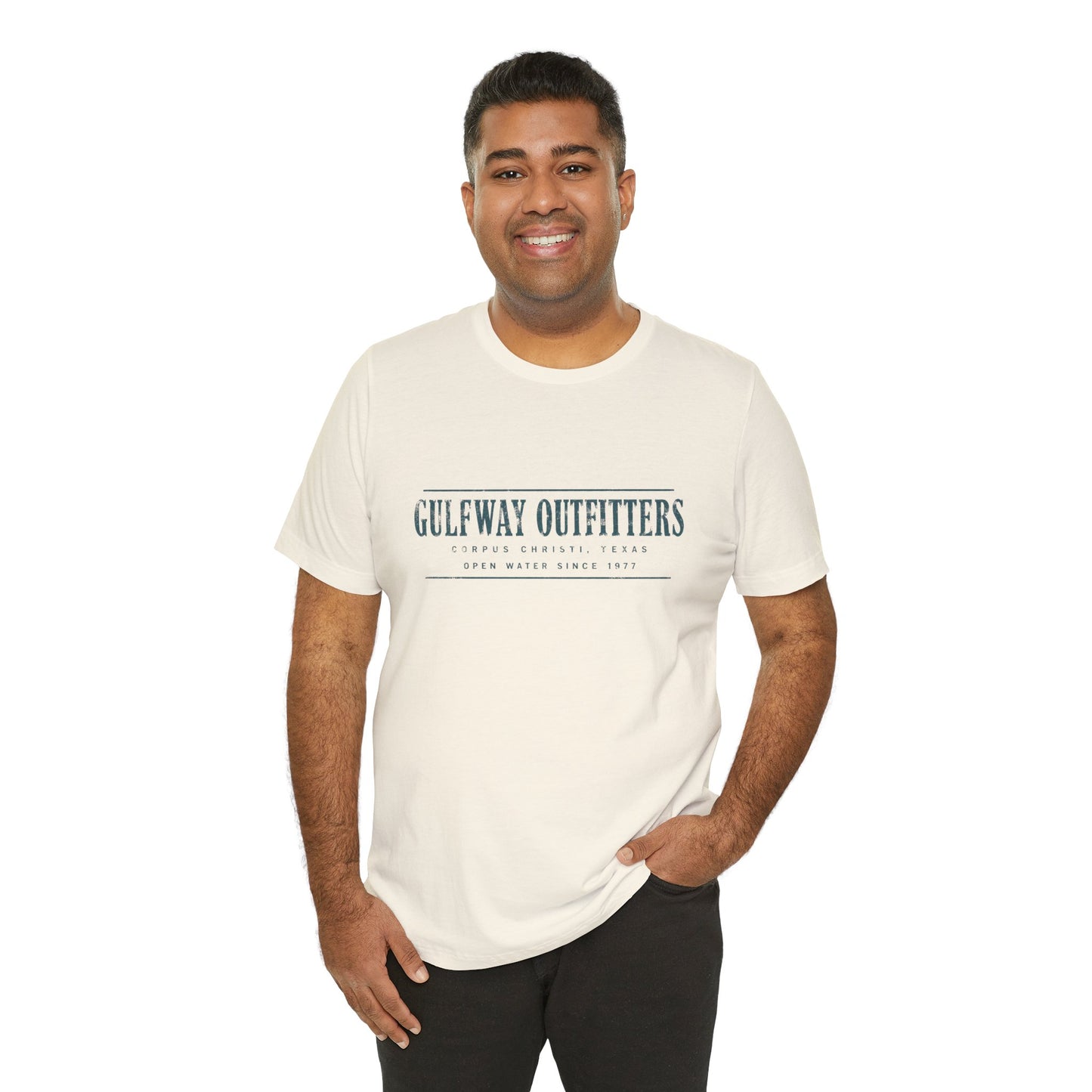 Gulfway Outfitters Season Opener Tee — Open Water Since 1977 — Backlot Supply Archive