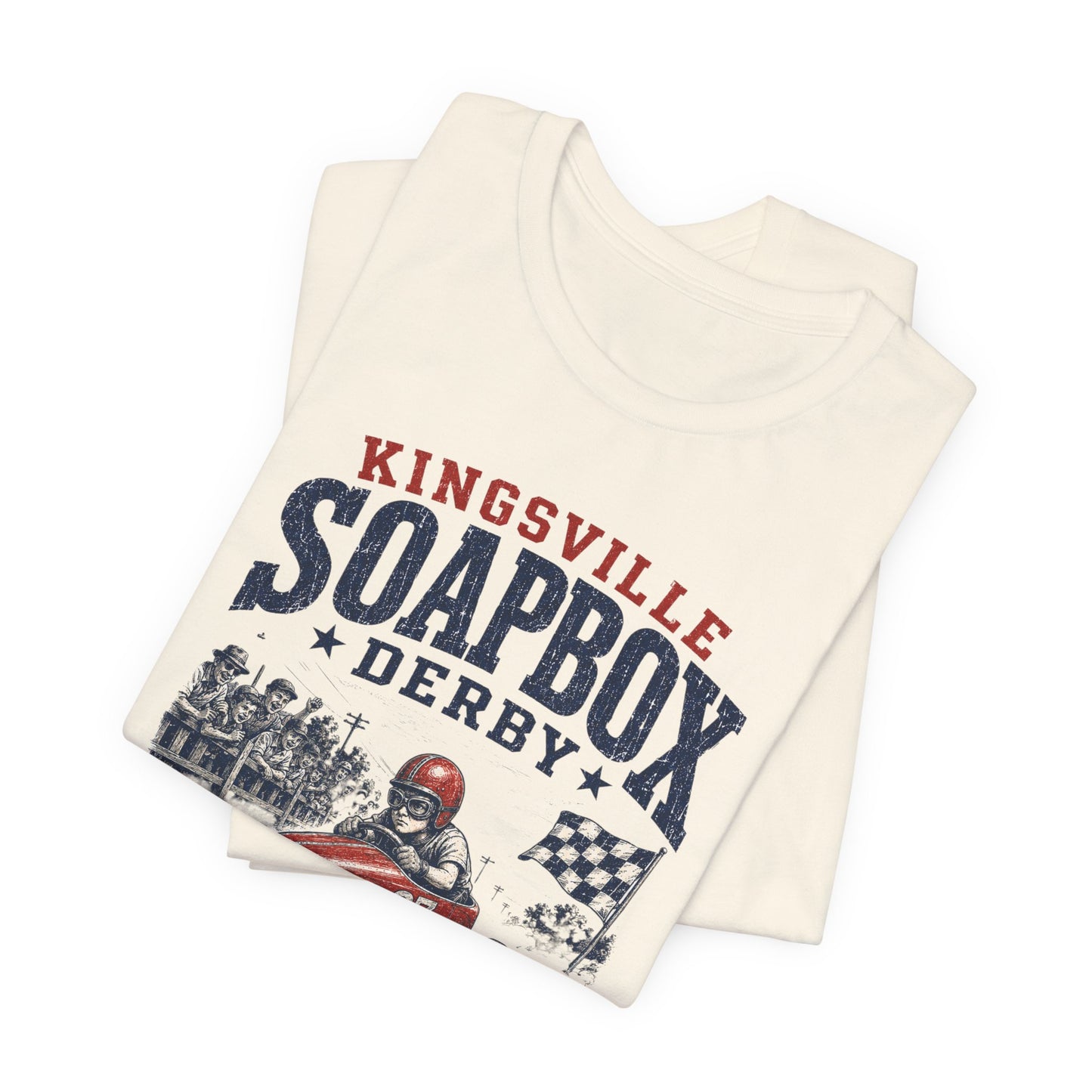 Kingsville Soapbox Derby Tee — Miller Hardware & Feed 1976 — Backlot Supply Archive