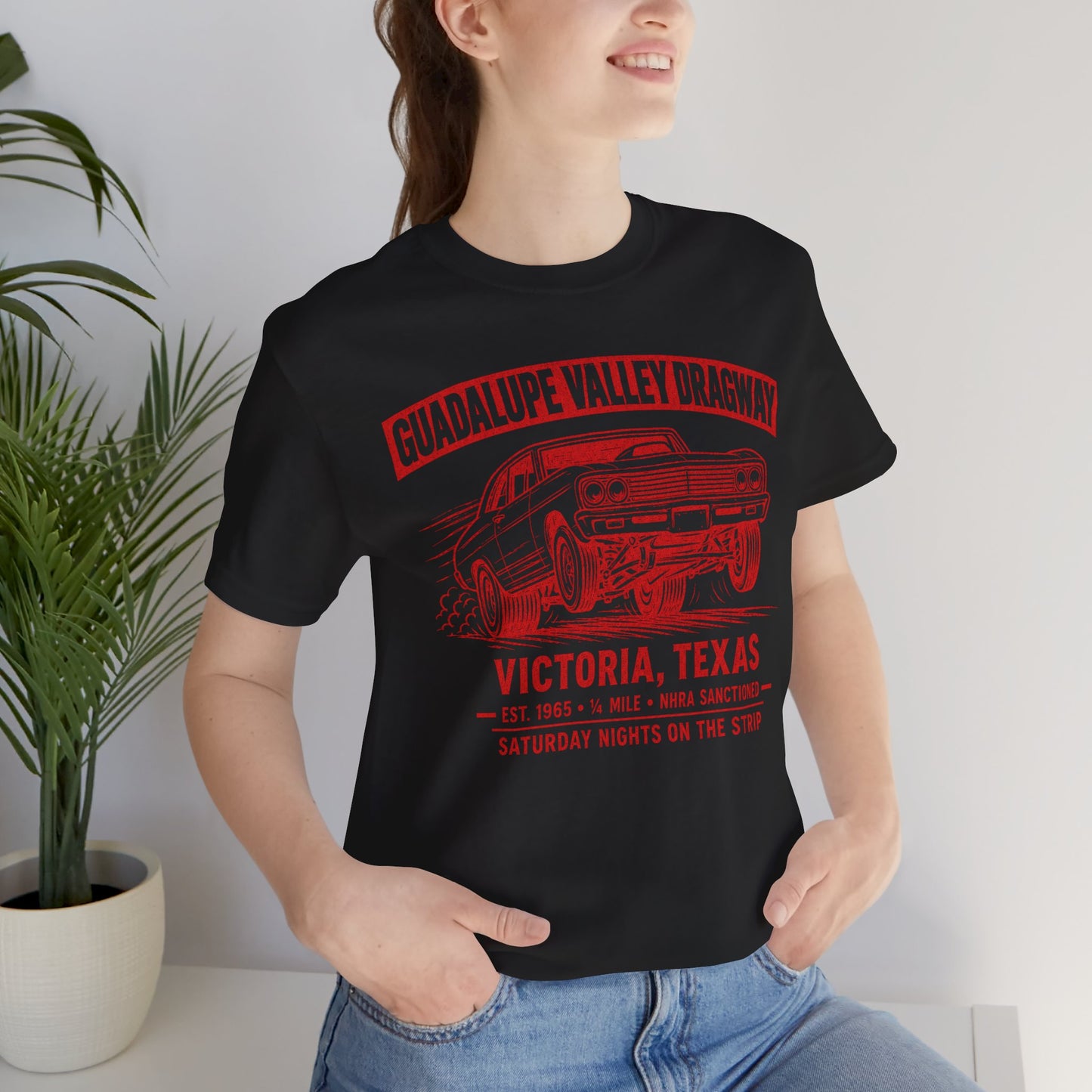 Guadalupe Valley Dragway Tee — Victoria, Texas — Backlot Supply Archive