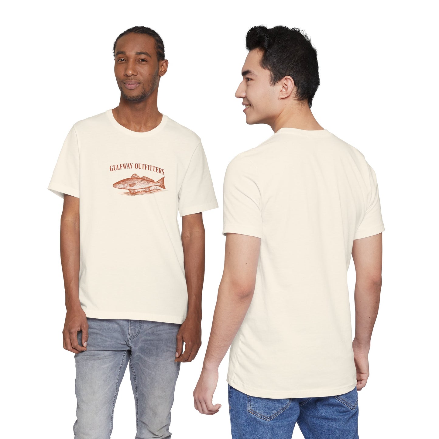 Gulfway Outfitters Redfish Tee — Corpus Christi, Texas — Backlot Supply Archive