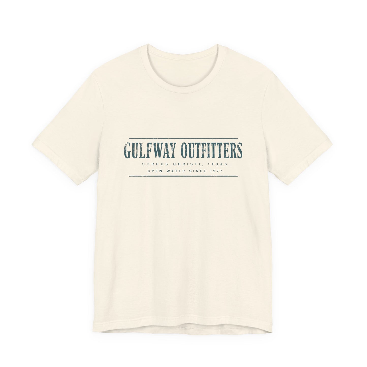 Gulfway Outfitters Season Opener Tee — Open Water Since 1977 — Backlot Supply Archive