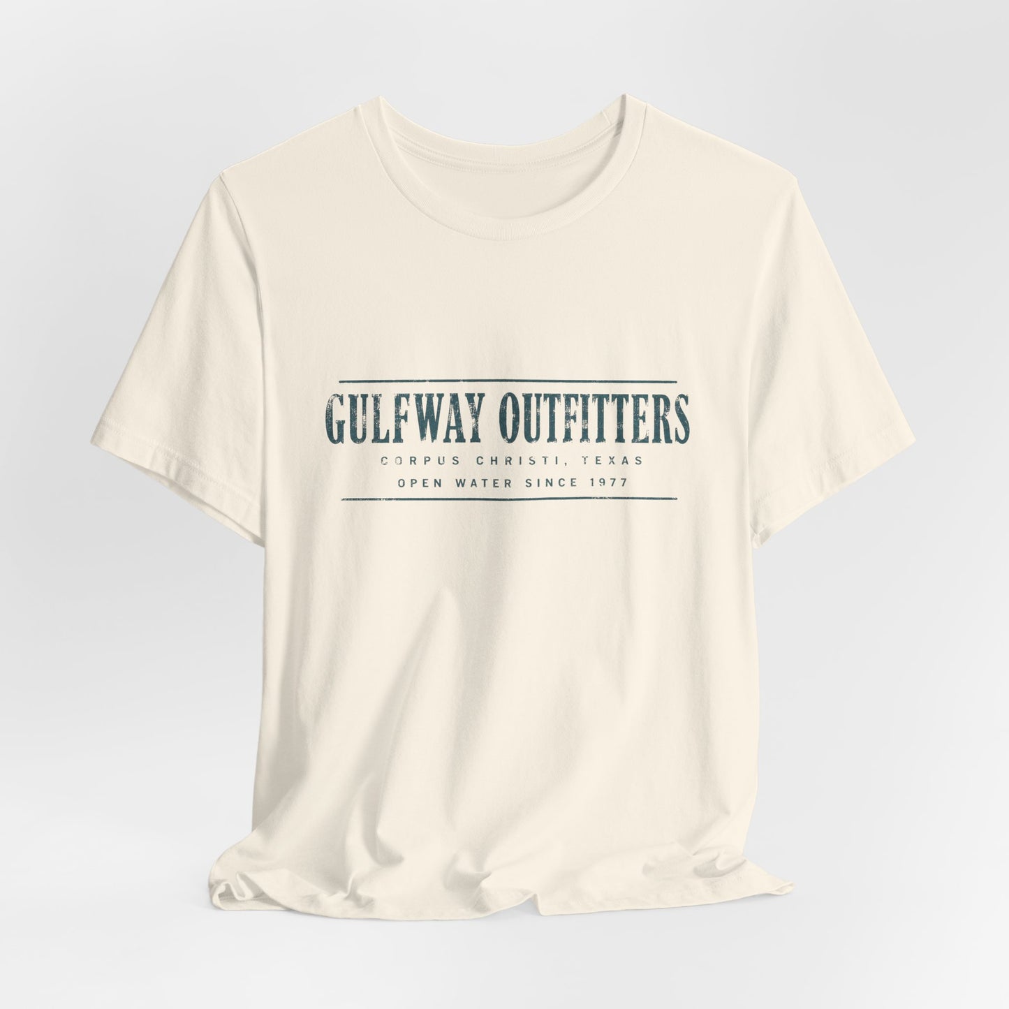 Gulfway Outfitters Season Opener Tee — Open Water Since 1977 — Backlot Supply Archive