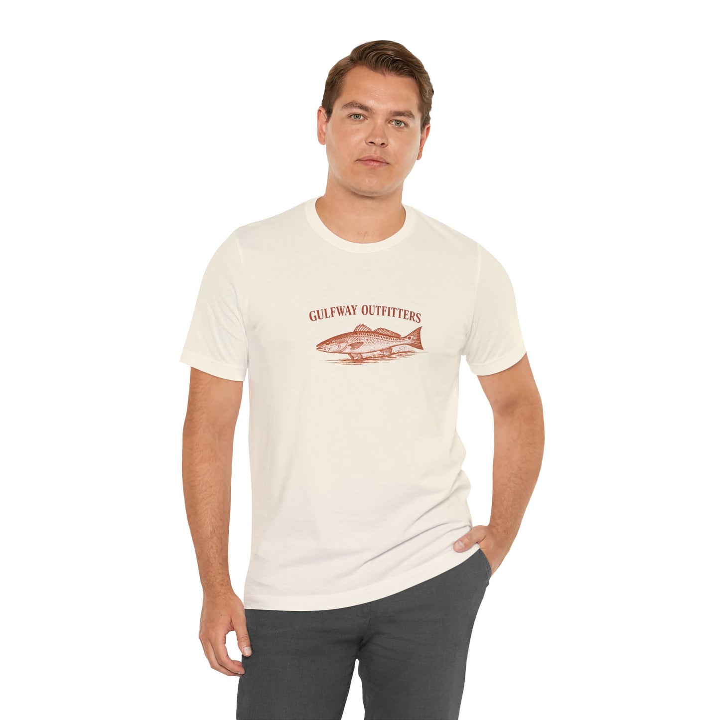 Gulfway Outfitters Redfish Tee — Corpus Christi, Texas — Backlot Supply Archive