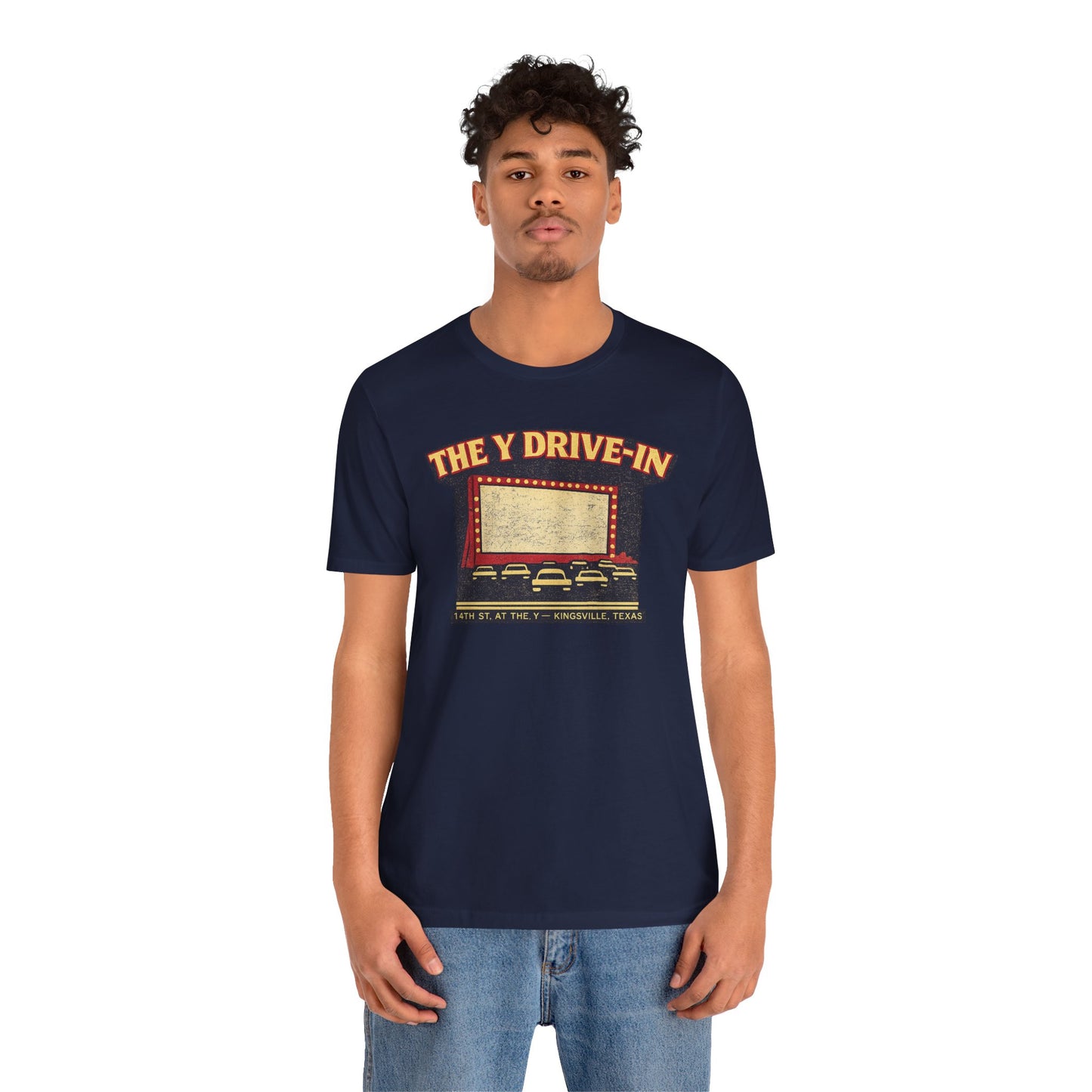 The Y Drive-In Tee — 14th St. at The Y, Kingsville Texas — Backlot Supply Archive
