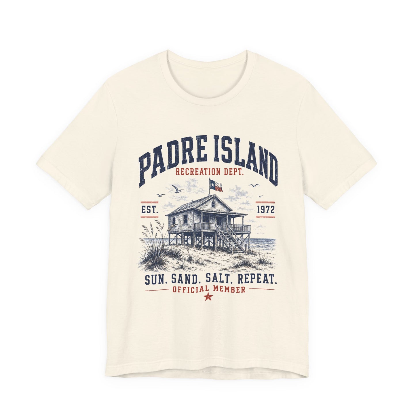 Padre Island Recreation Dept Tee — Est 1972 — Backlot Supply Archive