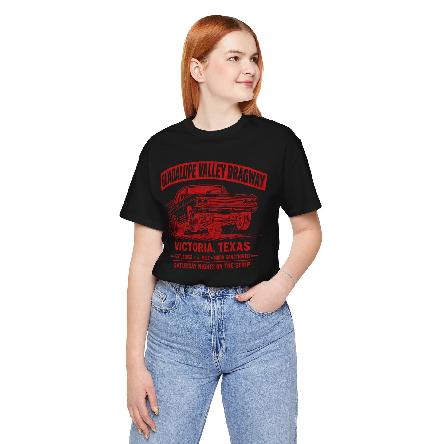 Guadalupe Valley Dragway Tee — Victoria, Texas — Backlot Supply Archive