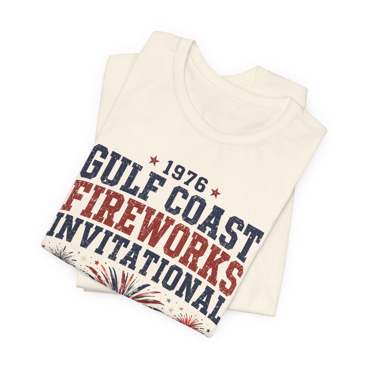 1976 Gulf Coast Fireworks Invitational Tee — Port Aransas Texas — Backlot Supply Archive