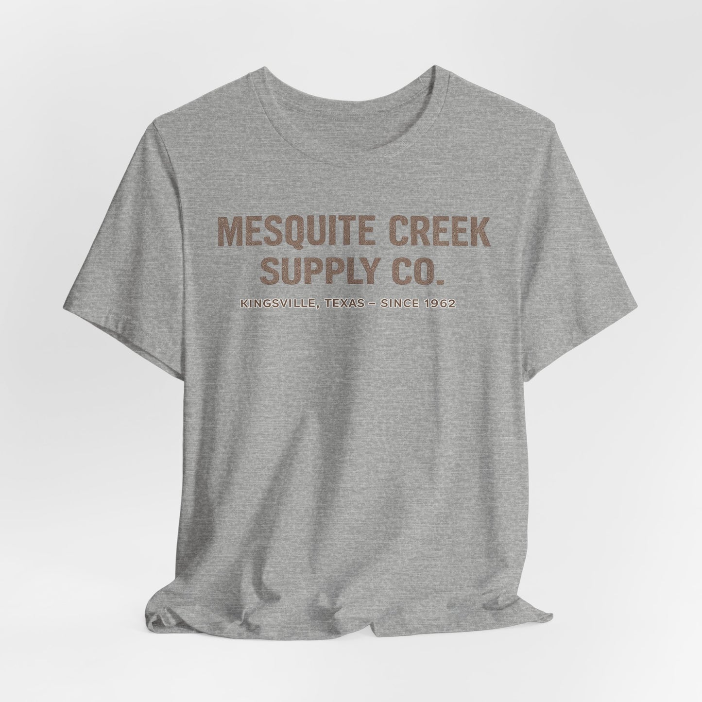 Mesquite Creek Supply Co. Since 1962 Tee — Kingsville, Texas — Backlot Supply Archive