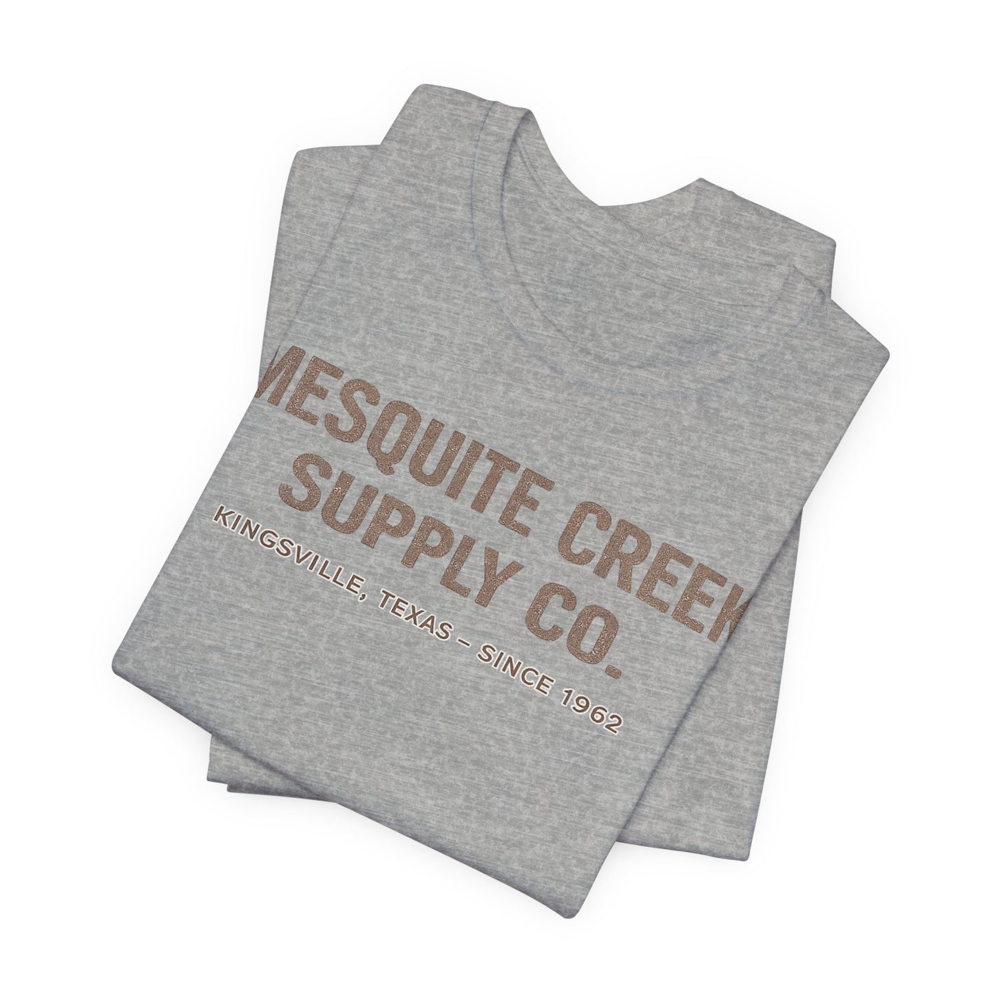 Mesquite Creek Supply Co. Since 1962 Tee — Kingsville, Texas — Backlot Supply Archive