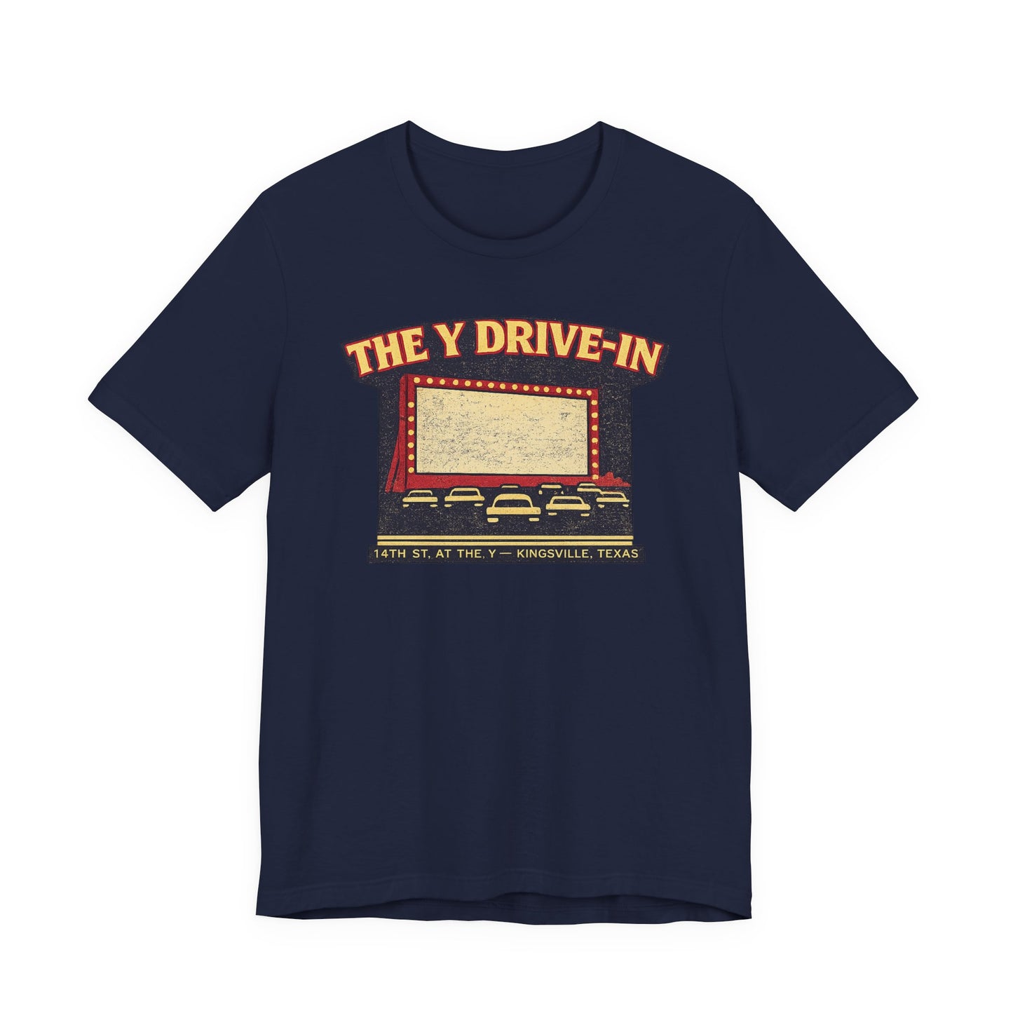 The Y Drive-In Tee — 14th St. at The Y, Kingsville Texas — Backlot Supply Archive